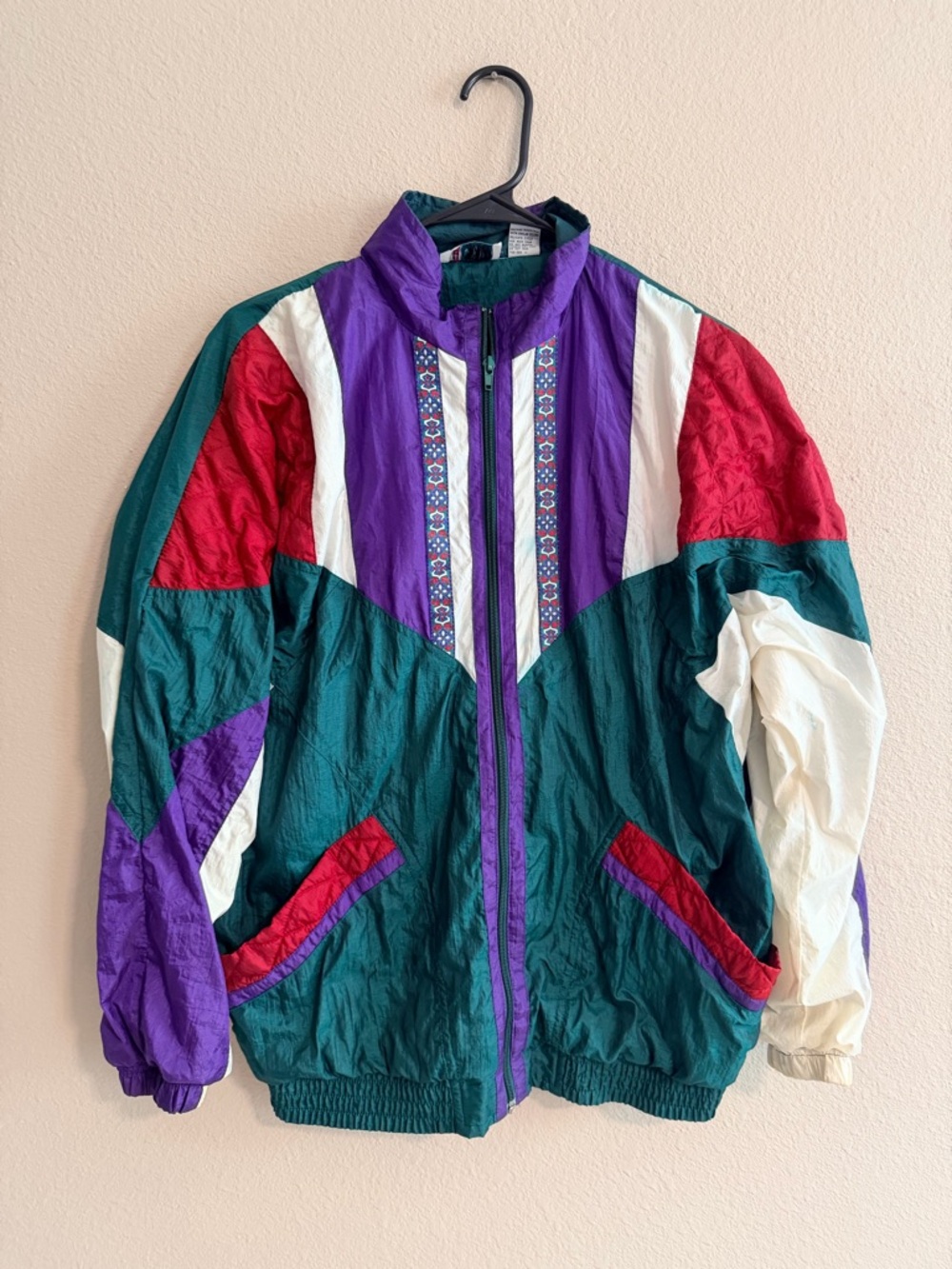 Vintage Bolo Spirit Colorful Windbreaker Jacket